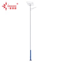 High quality steel lamp post galvanized street lighting pole