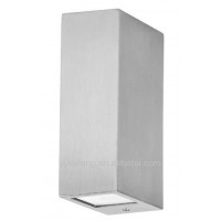 Wall mounted up down stainless steel wall light MR16 or GU10 LED Stainless Steel Up/Down Exterior Wall Light