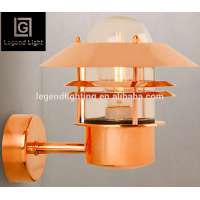 High quality garden copper decorative wall light for outdoor use