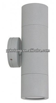 Aluminum round outdoor MR16 or GU10 halogen up down wall light