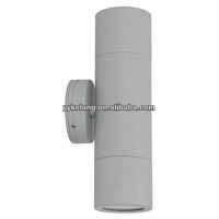 Aluminum round outdoor MR16 or GU10 halogen up down wall light