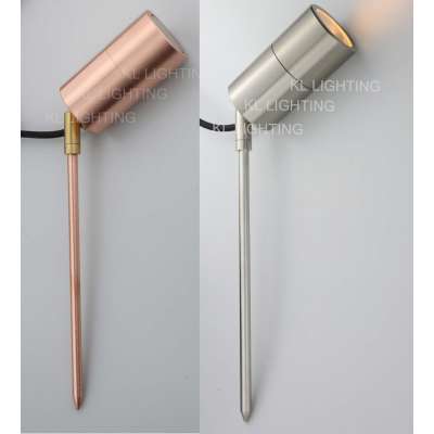 Stainless steel outdoor spike light