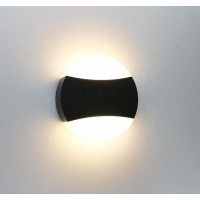 Round Morden led wall lamp black aluminum fancy decorative wall light outdoor